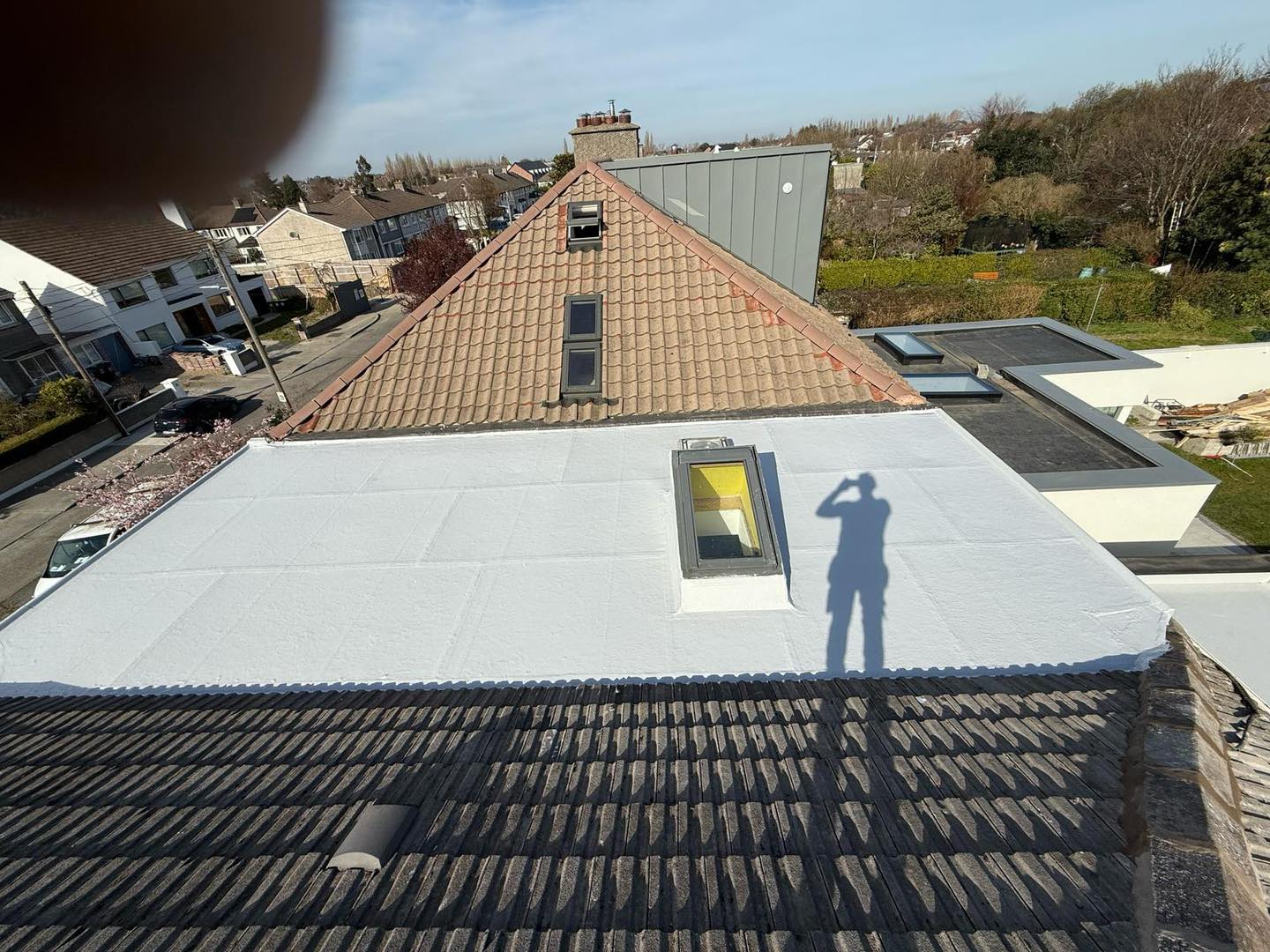 Professional roof installation by GV Roofing