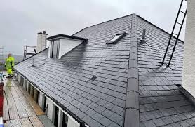 Beautiful slate roof installation