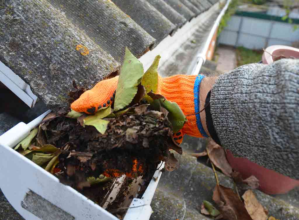 Professional blocked gutter cleaning and repair service in Dublin Ireland