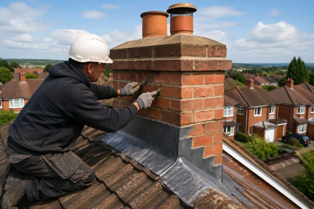 Professional chimney flashing repair and lead flashing work in Dublin Ireland