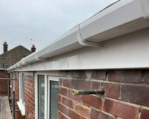 Professional guttering services in Blanchardstown including gutter cleaning, gutter repairs, downpipe replacement and roofline maintenance.